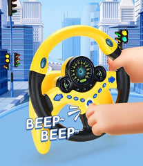 Kids Electric Early Education Simulation Steering Wheel Toy