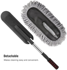 Retractable Flexible Microfiber Car Duster With Handle 360 Degree Rotating Mop