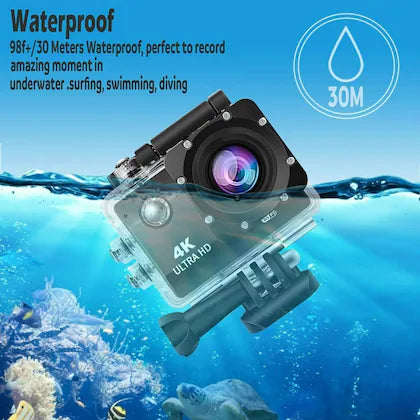 4K Sports Action Camera with Optical 16MP High Resolution with Wi-Fi